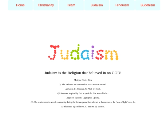 Judaism screenshot