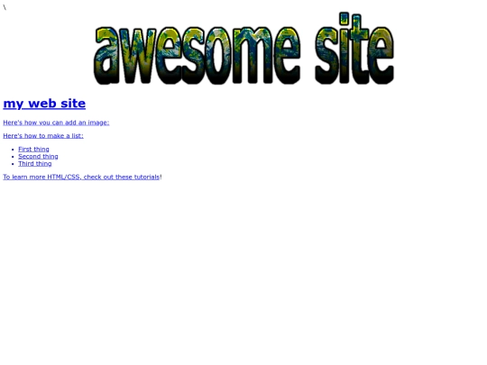 index screenshot