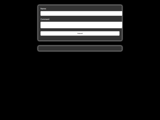Guestbook screenshot