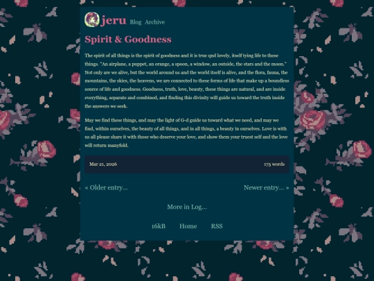 log/goodness screenshot