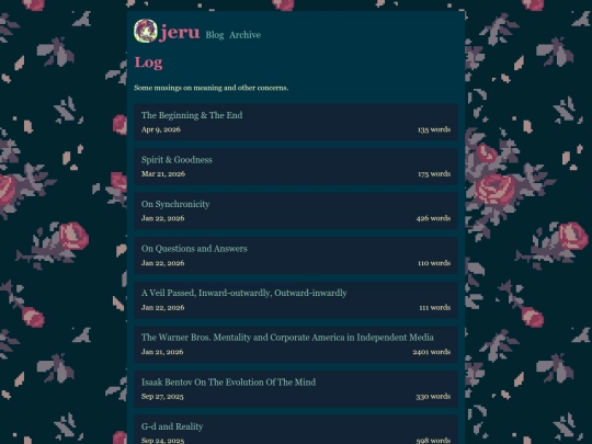 log screenshot