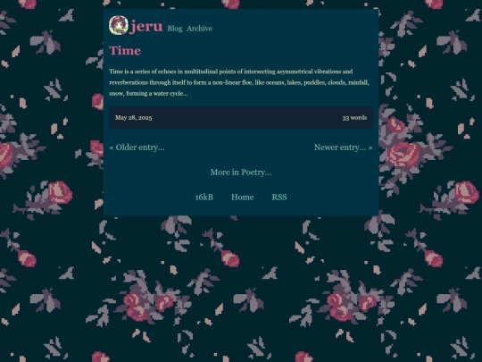 poetry/time screenshot
