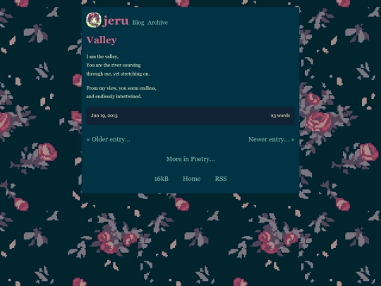 poetry/valley screenshot