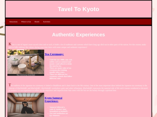 activities screenshot