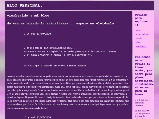 blog screenshot
