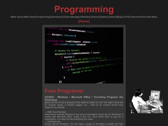 programming screenshot
