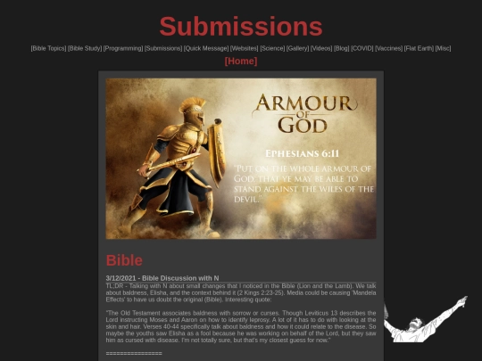submissions screenshot