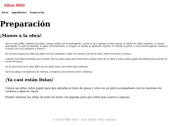 Preparación screenshot