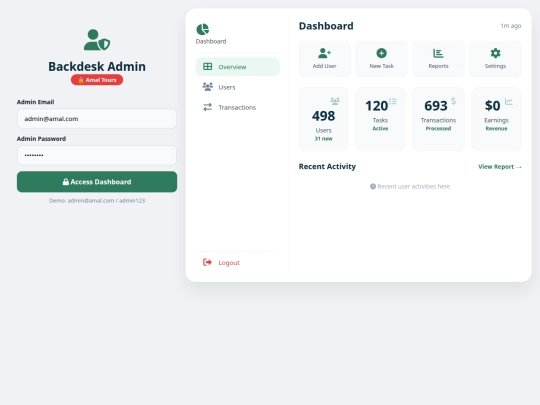 backdesk screenshot