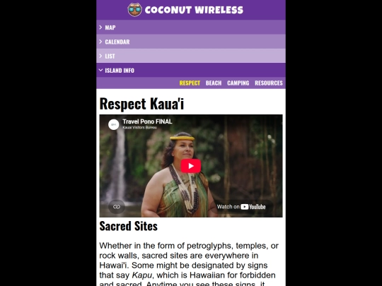 info screenshot