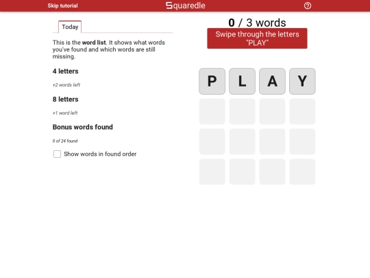 HTML5/HTML5Games/Games/Embed/Squaredle screenshot
