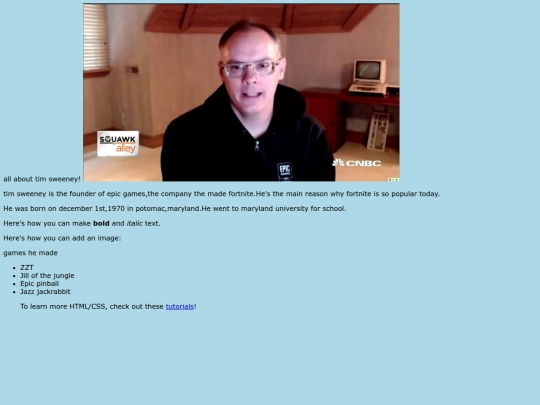 index screenshot