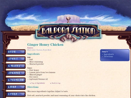 cookbook/entrees/GingerHoneyChicken screenshot