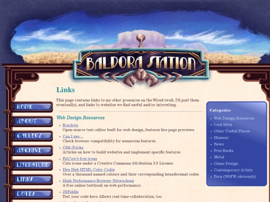 links screenshot