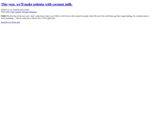 previews/2020/200101_p_ThisYearWellMakesPolentaWithCoconutMilk screenshot