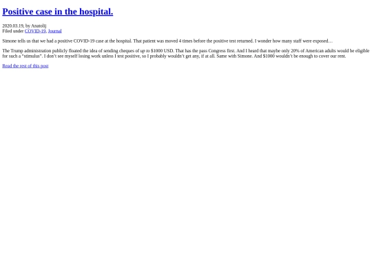 previews/2020/200319_p_PositiveCaseInTheHospital screenshot