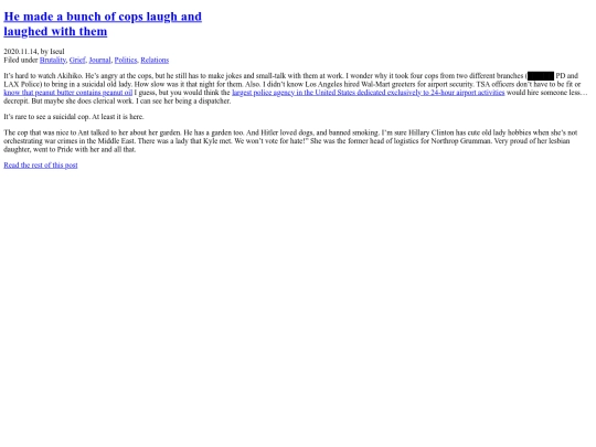 previews/2020/201114_p_HeMadeABunchOfCopsLaughAndLaughedWithThem screenshot