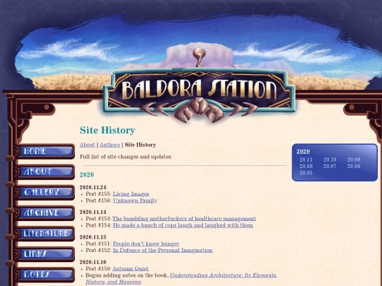 sitehistory screenshot