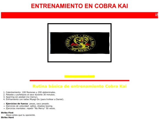 cine.html/entrenamientoencobrakai screenshot