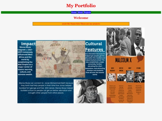 projects screenshot