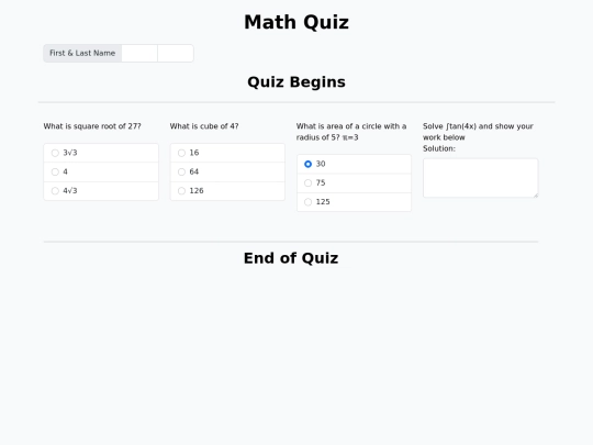 MathFrom screenshot