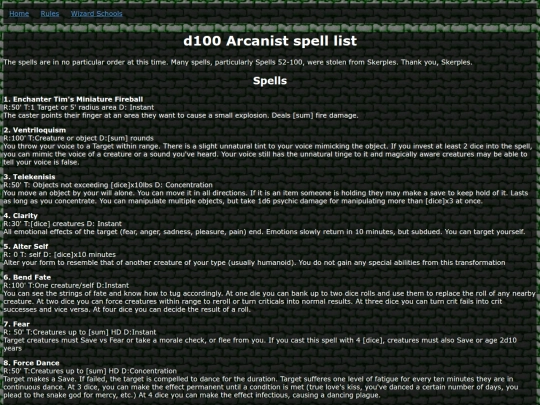 arcanist_spells screenshot