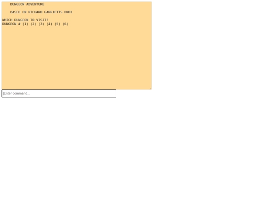 ascii-dungeon-adventure screenshot