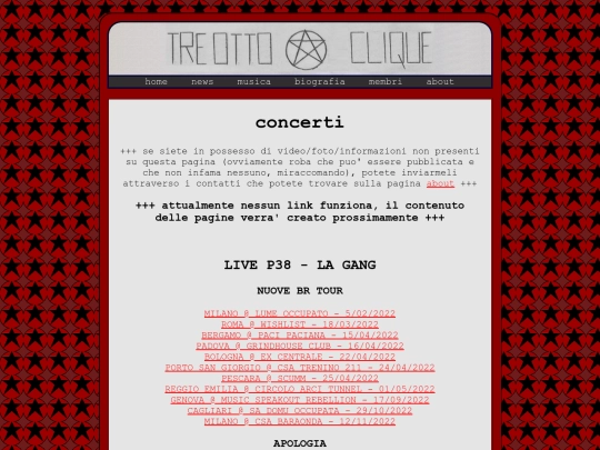 archivio/concerti screenshot