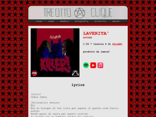 musica/killer/laverita screenshot