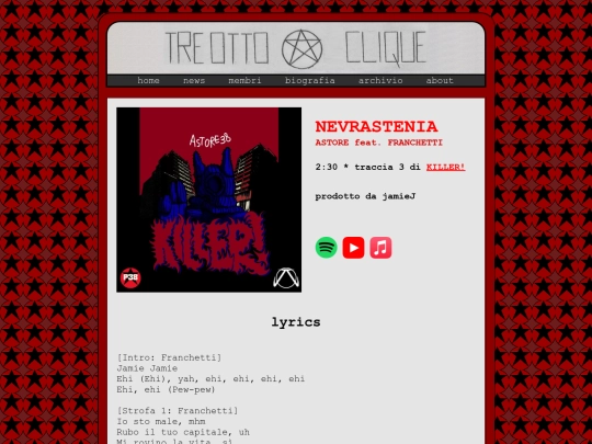 musica/killer/nevrastenia screenshot