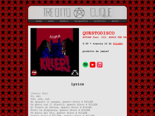 musica/killer/questodisco screenshot