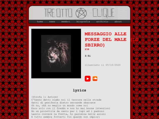musica/singoli-p38/messaggio-alle-forze-del-male screenshot