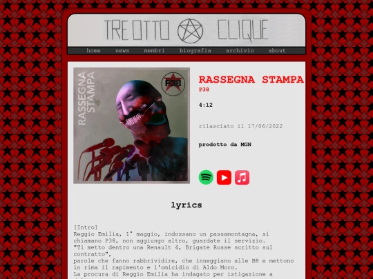 musica/singoli-p38/rassegna-stampa screenshot