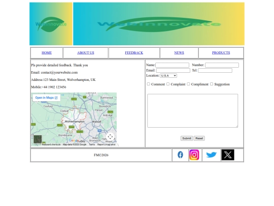 Feedback screenshot
