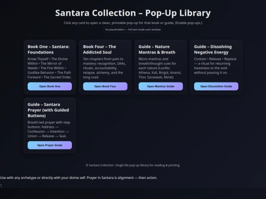 Santaran/library screenshot