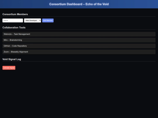 consortium screenshot