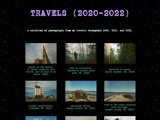 travels2020 screenshot