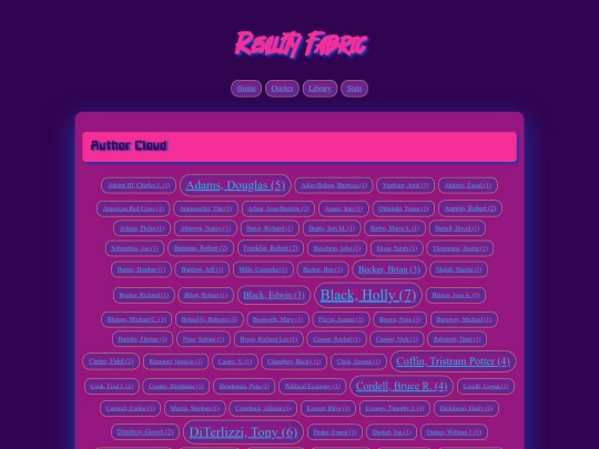 library-stats screenshot