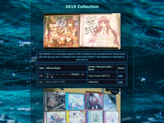 collections/Music/2019 screenshot
