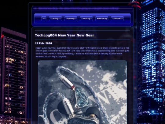 posts/2026-02-19-TechLog004-New-Year-New-Gear screenshot