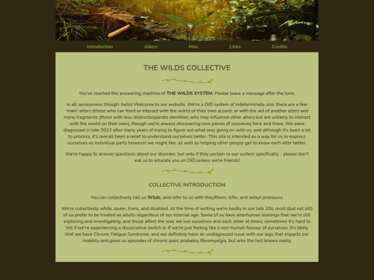 wilds/introduction screenshot