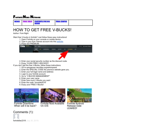 schoolproject/HOWTOGETFREEVBUCKSINFORTNITE screenshot
