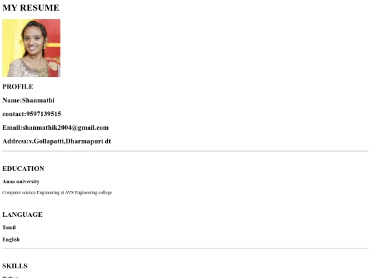 index screenshot