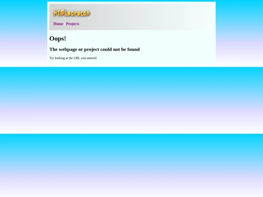 not_found screenshot