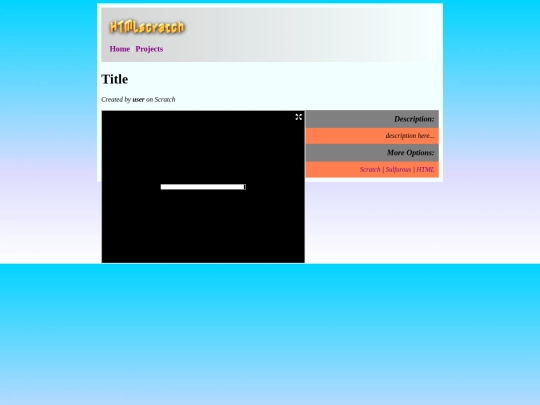 project/blank screenshot