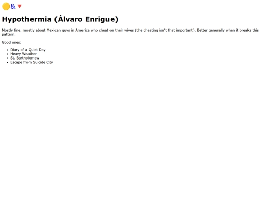 books/hypothermia screenshot