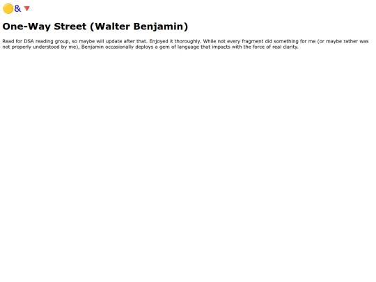 books/onewaystreet screenshot