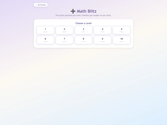 math-blitz screenshot