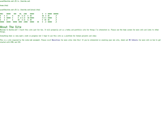 pages/about screenshot