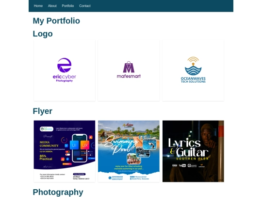 portfolio screenshot